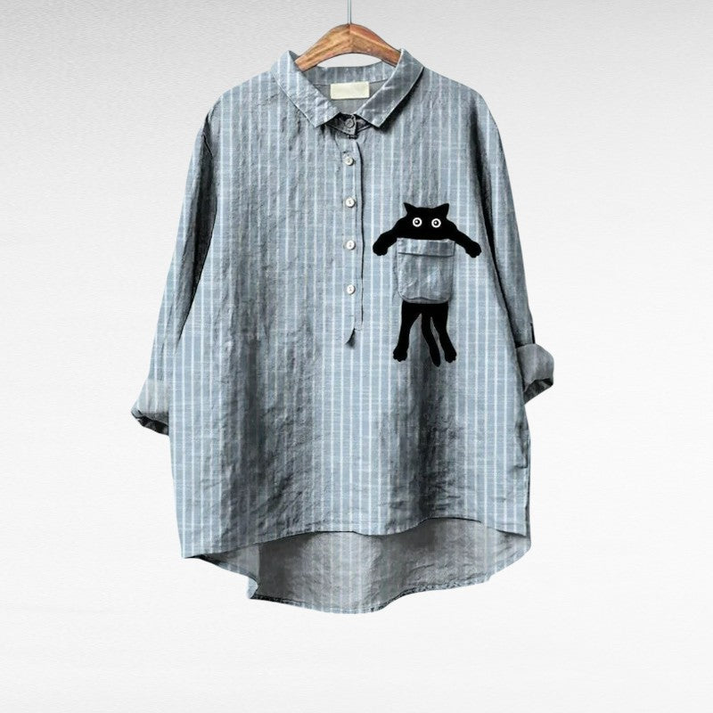 Capucine | Blouse Rayée Fantaisie