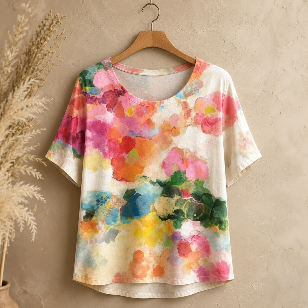 Chiara | T-shirt Vintage Aux Couleurs Vives