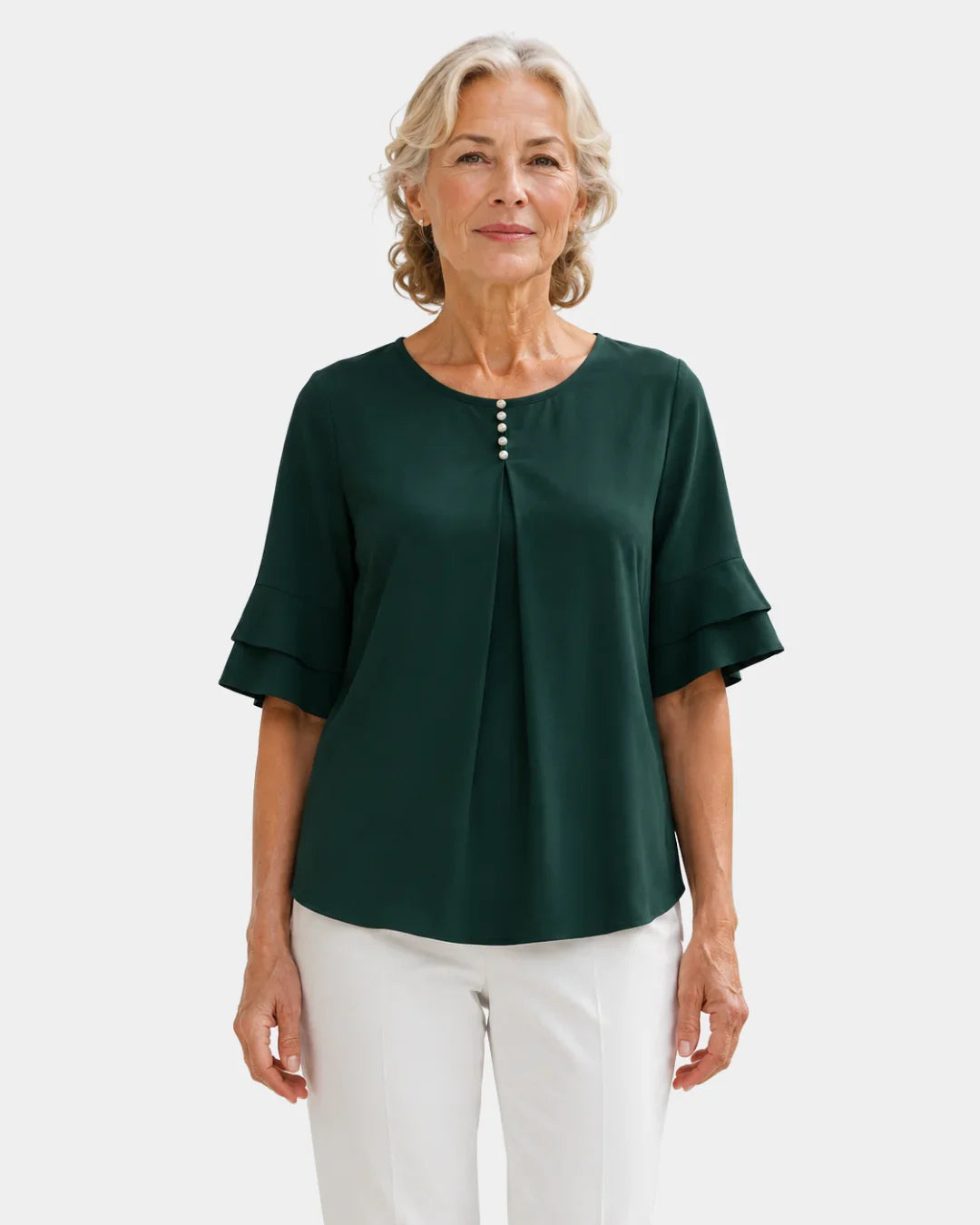 Hadelinde | Blouse élégante à boutons