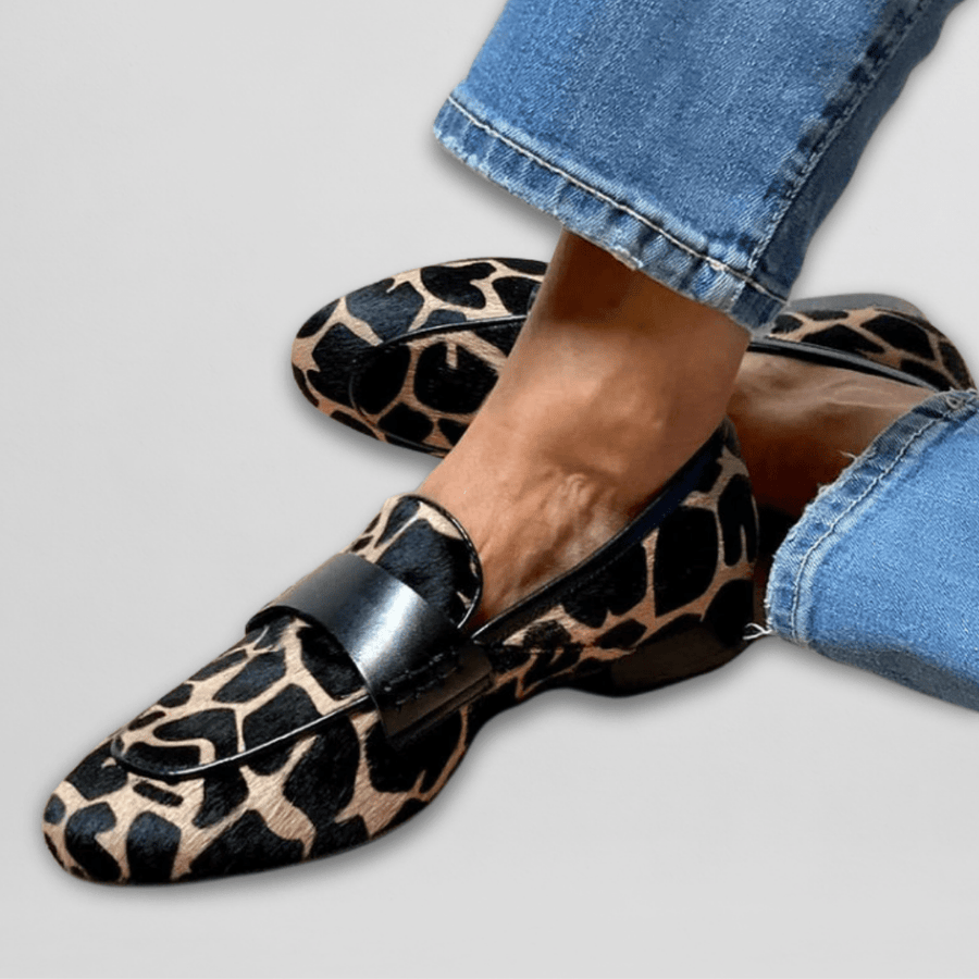 Brigitte | Mocassins Léopard Confort