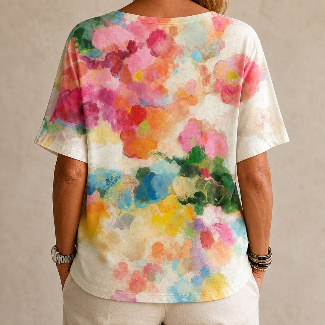 Chiara | T-shirt Vintage Aux Couleurs Vives