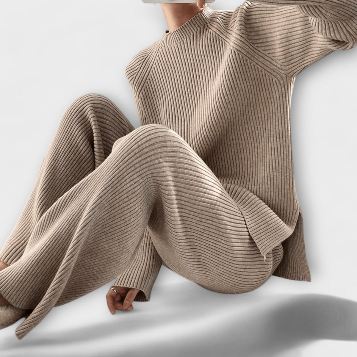 Emília - Ensemble Cosy en Tricot Côtelé de 2 Pièces
