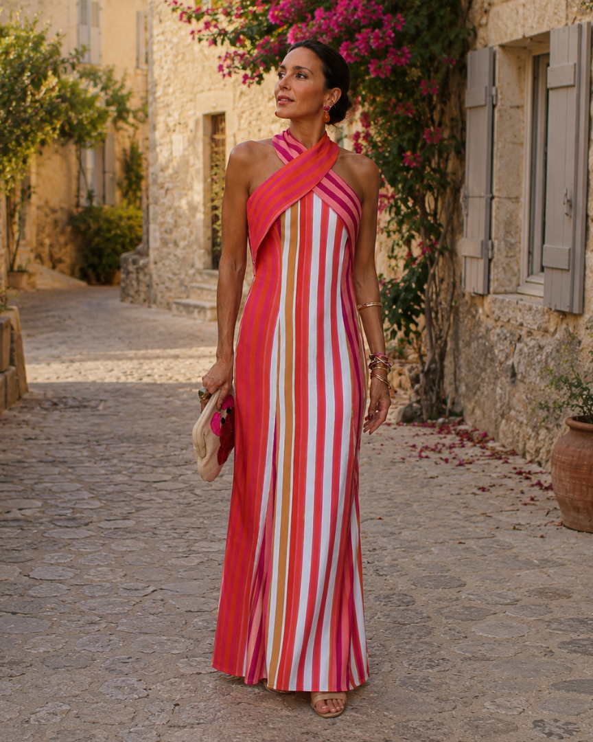 Arceline | Robe à décolleté croisé