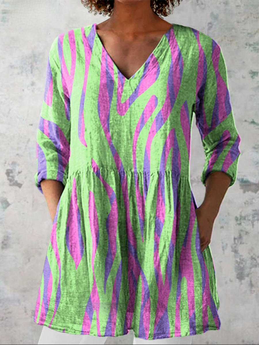 Nathalie | Blouse Col V Élégante