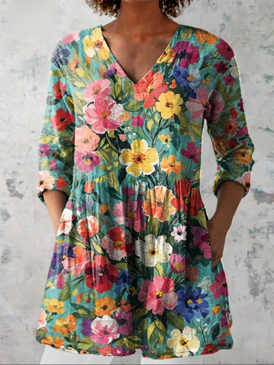Brigitte | Blouse Fluide Encolure V