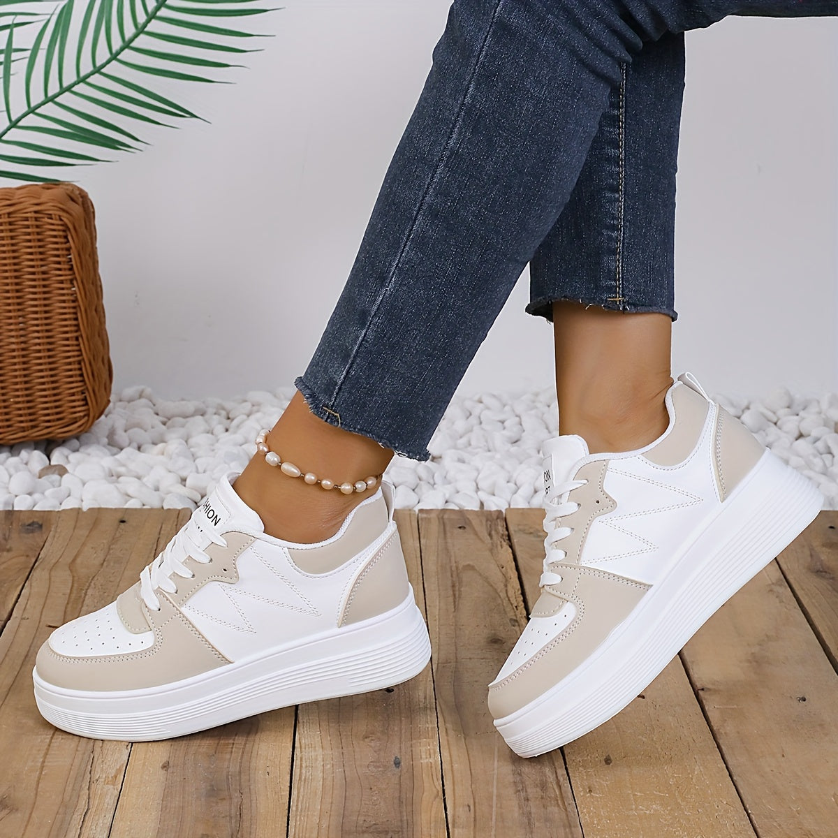 Clémence | Baskets Plateforme Chic