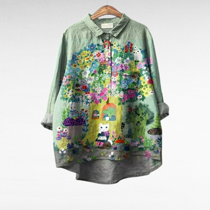 Élise | Blouse Jardin Enchanté
