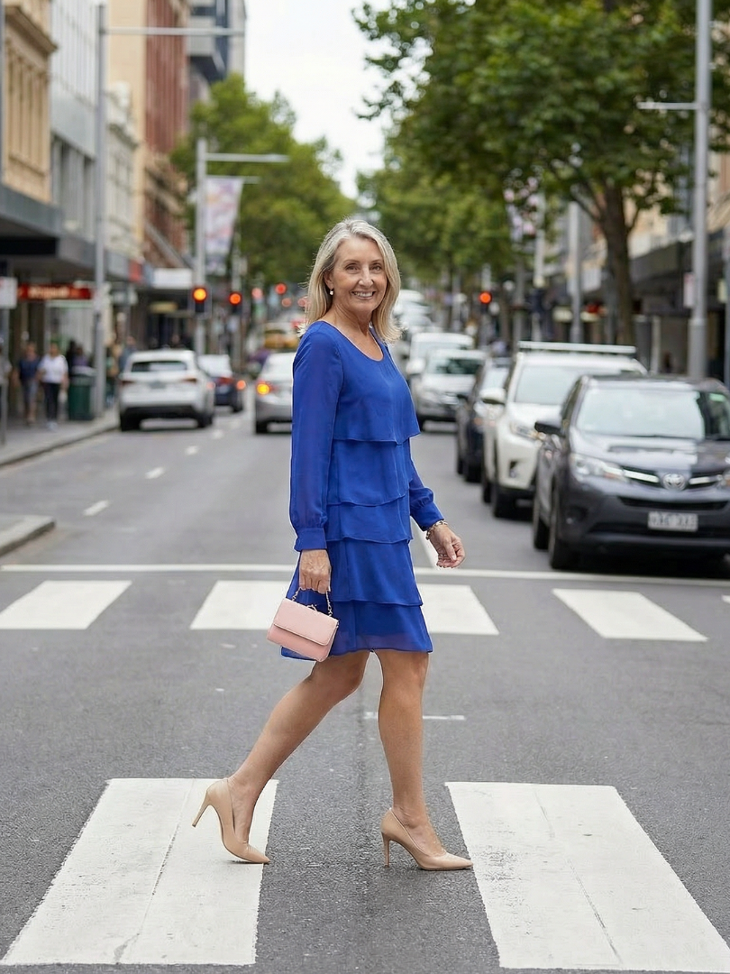 Lila | Robe à couches propre longueur genou