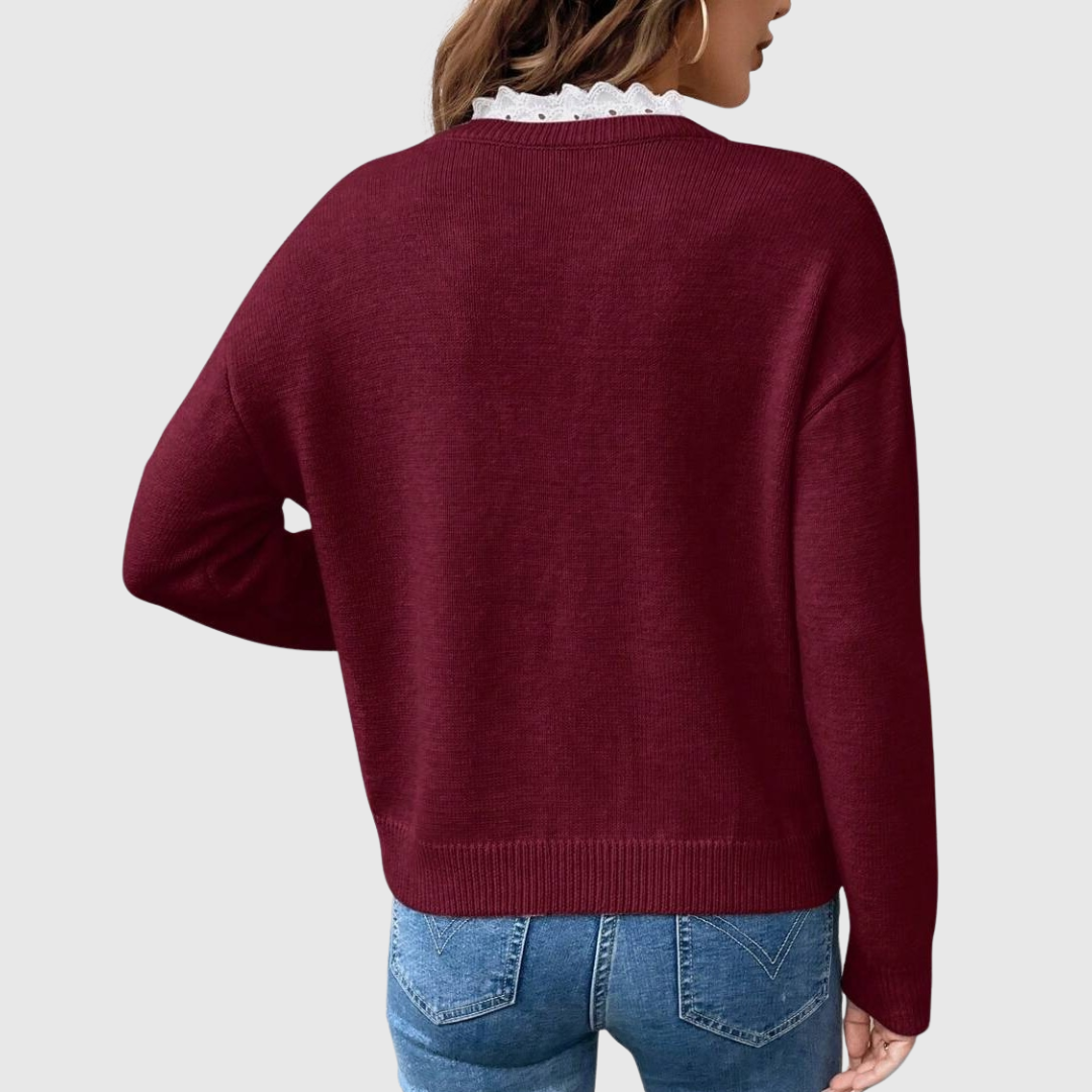 Zaryphine | Pull Col V Élégant