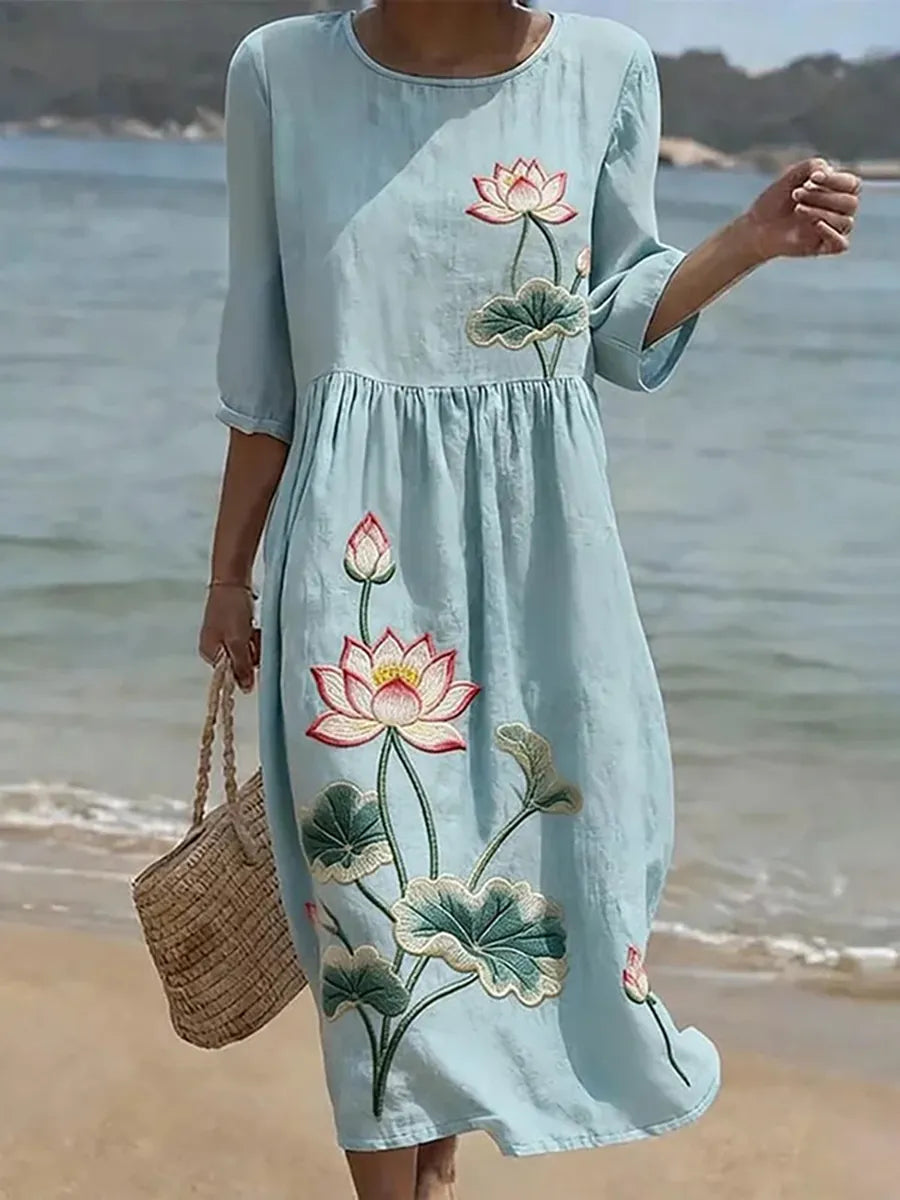 Élodie | Robe Midi Florale