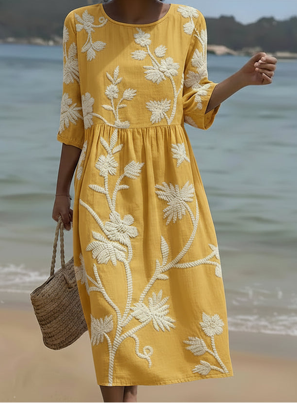 Camille | Robe Midi Élégante