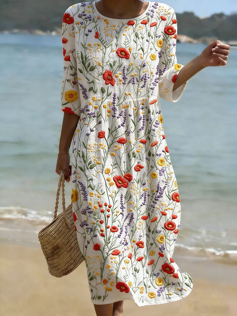 Élise | Robe Midi Bohème