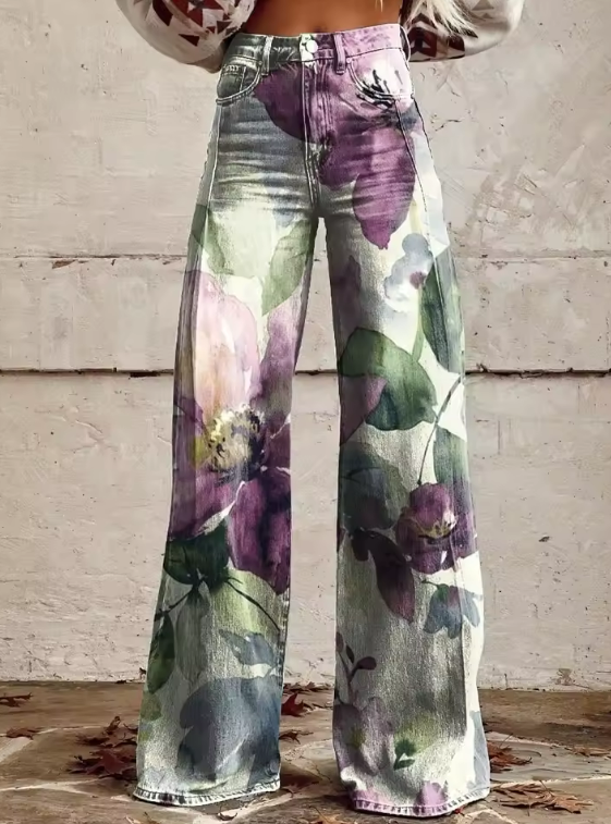 Églantine | Pantalon Fleuri