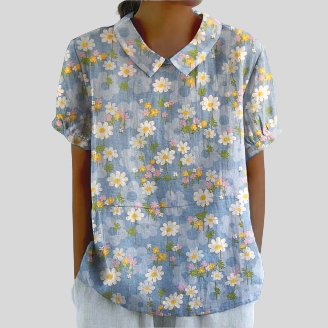 Coralie | Blouse Marguerites Fraîches