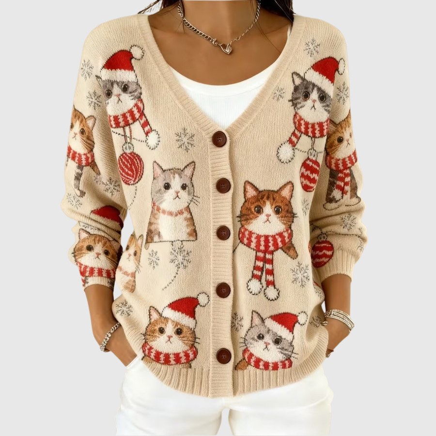 Philippine | Cardigan Chats Festifs