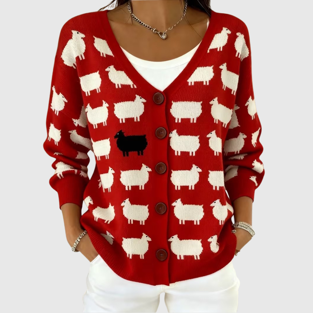 Apolline | Cardigan Moutons Fantaisie