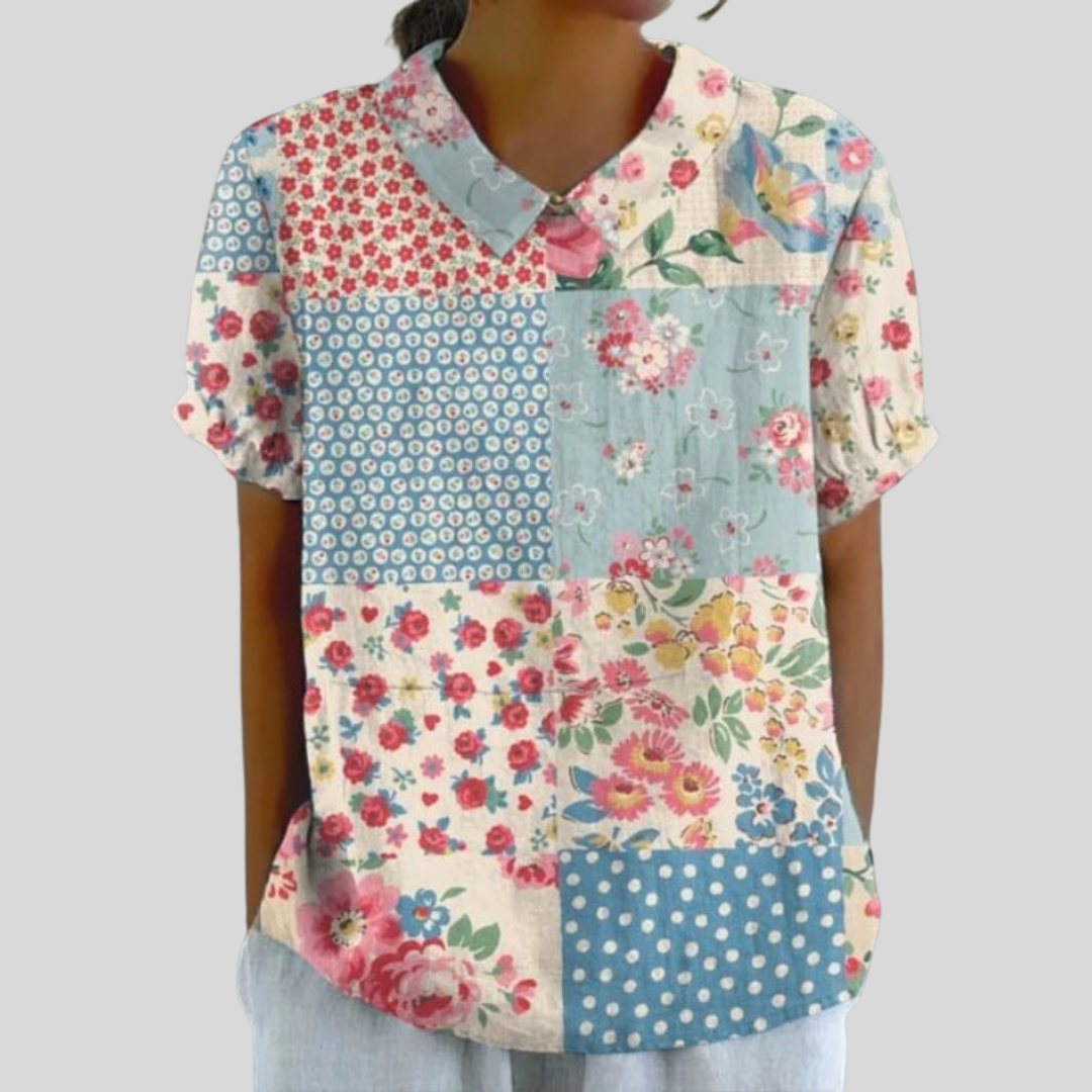 Noémie | Blouse Patchwork Vintage