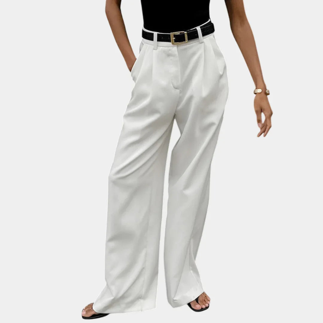 Flore | Pantalons larges solides sans ceinture