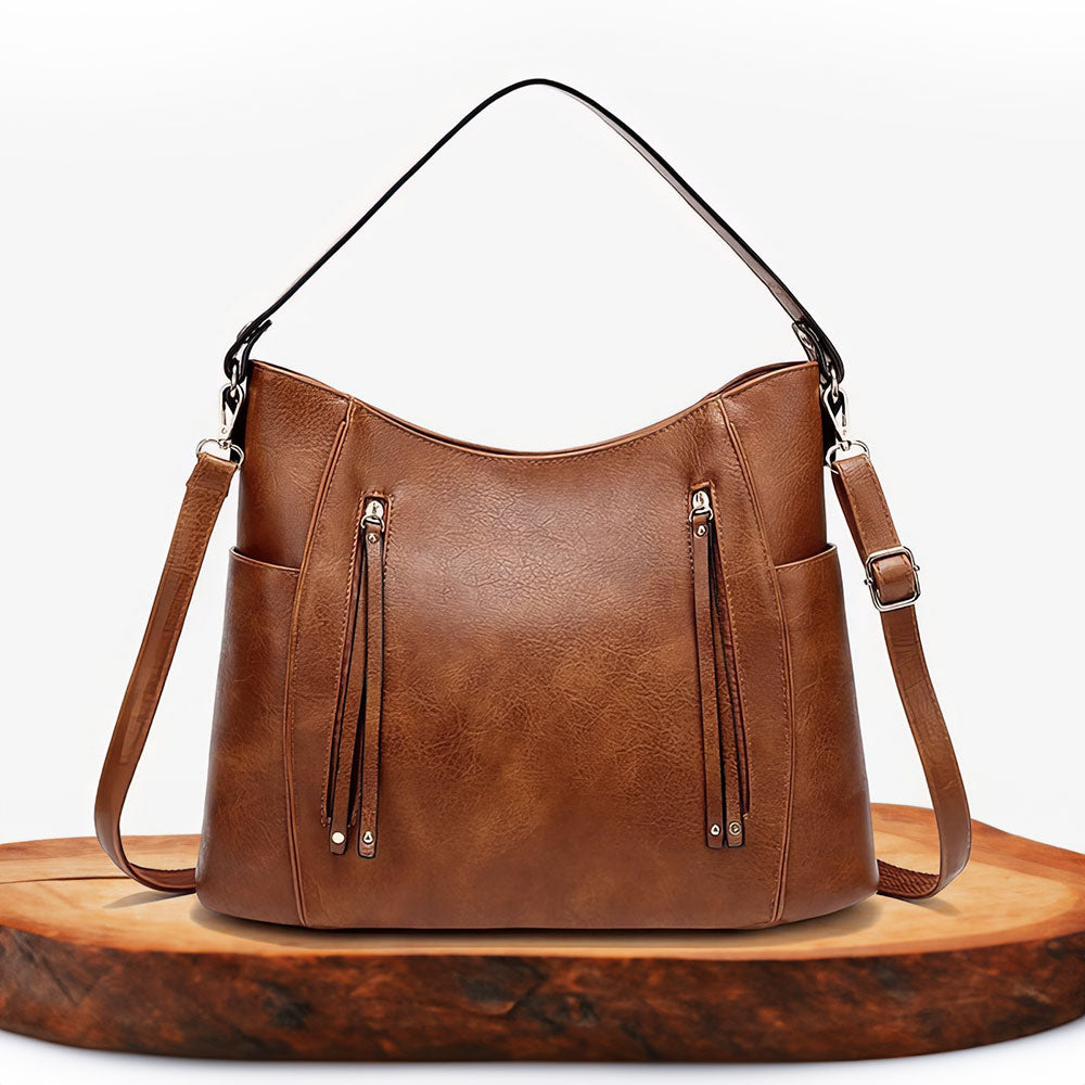 Mélanie | Sac Épaule Élégant Multi-Zips