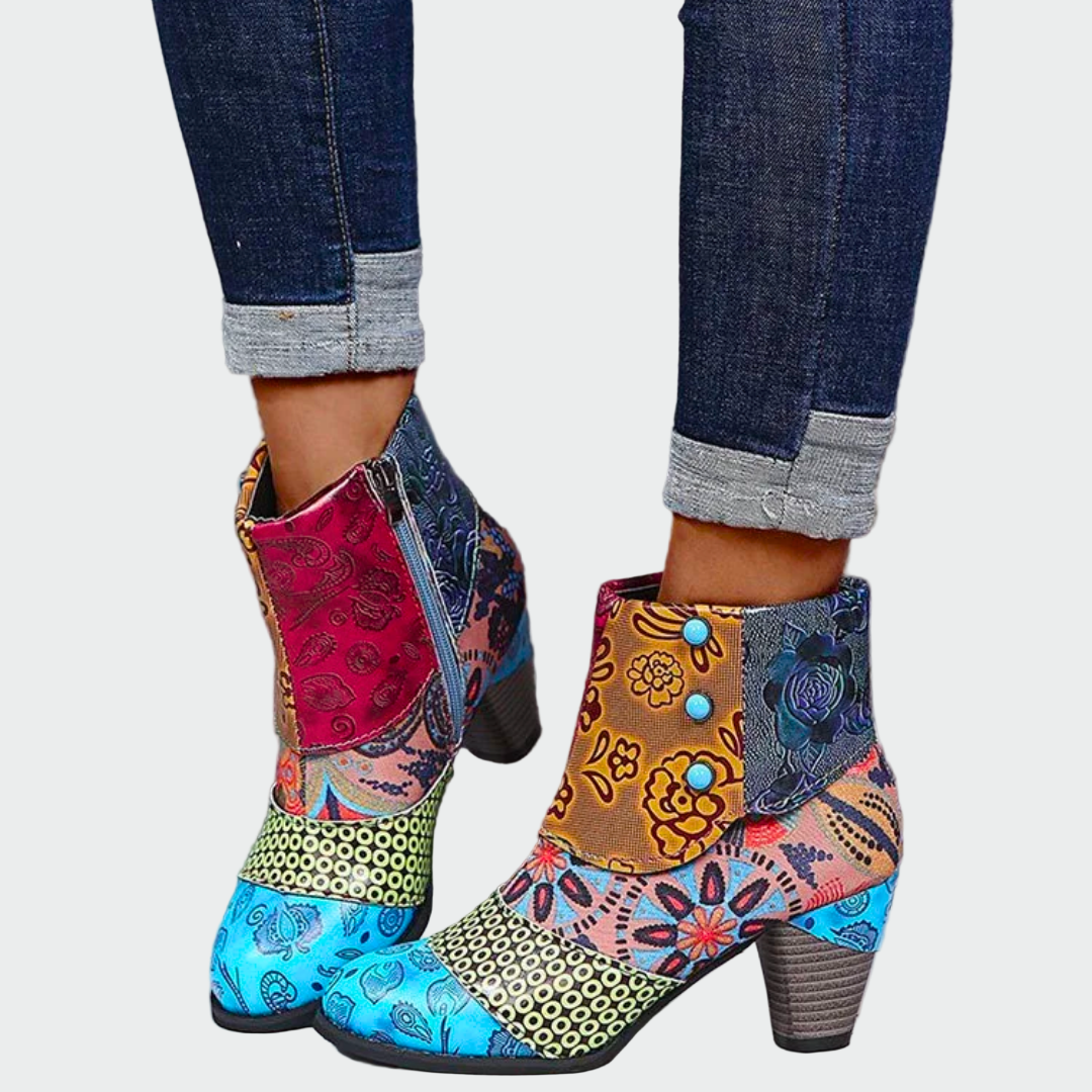 Aurélia | Bottines Patchwork Artistiques