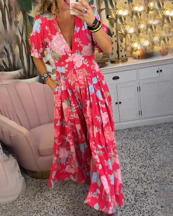 Adélaïde | Robe Maxi Fleurie