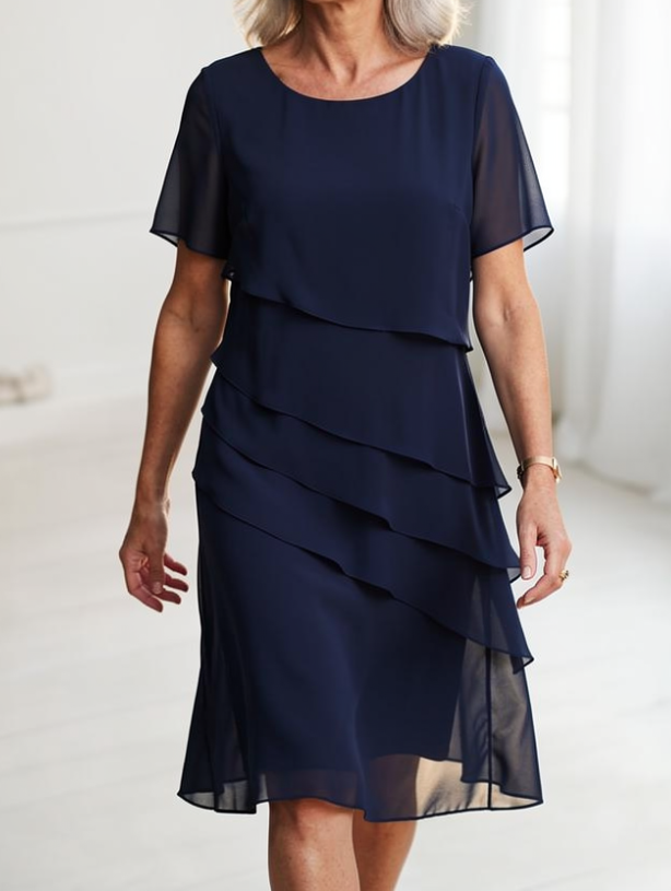 Maristelle | Robe Élégante Nuit Satinée