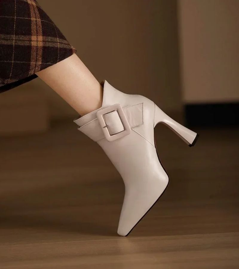 Luna | Bottines Signature à Talon & Boucle Oversize