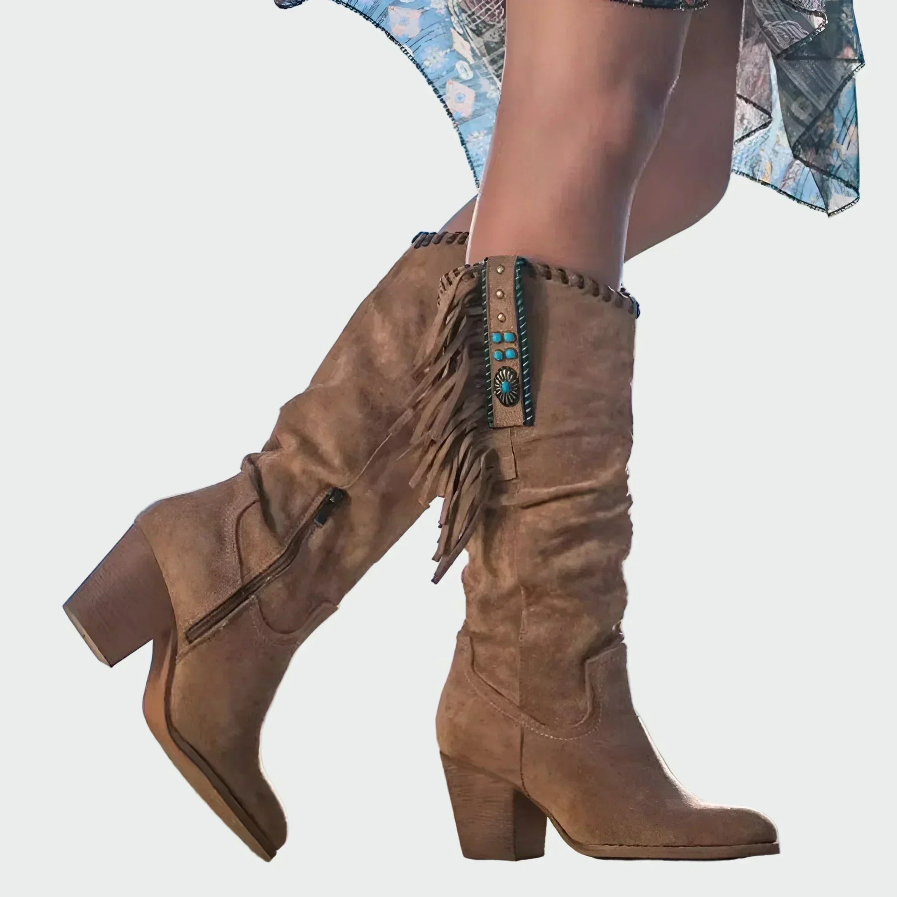 Savannah | Bottes Western Frangées