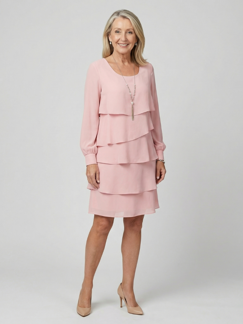 Lila | Robe à couches propre longueur genou