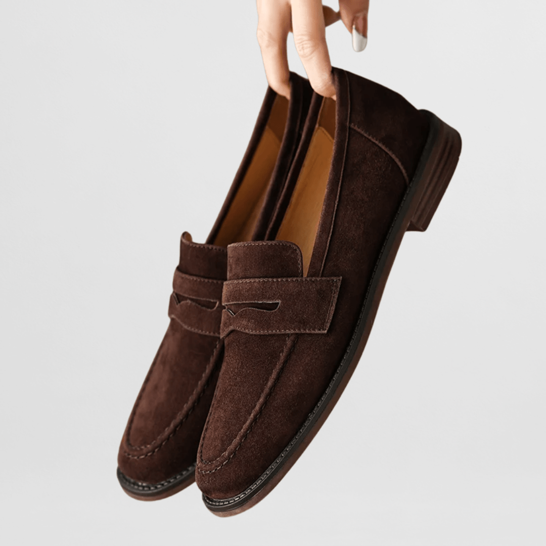 Élise | Mocassins Daim Rétro