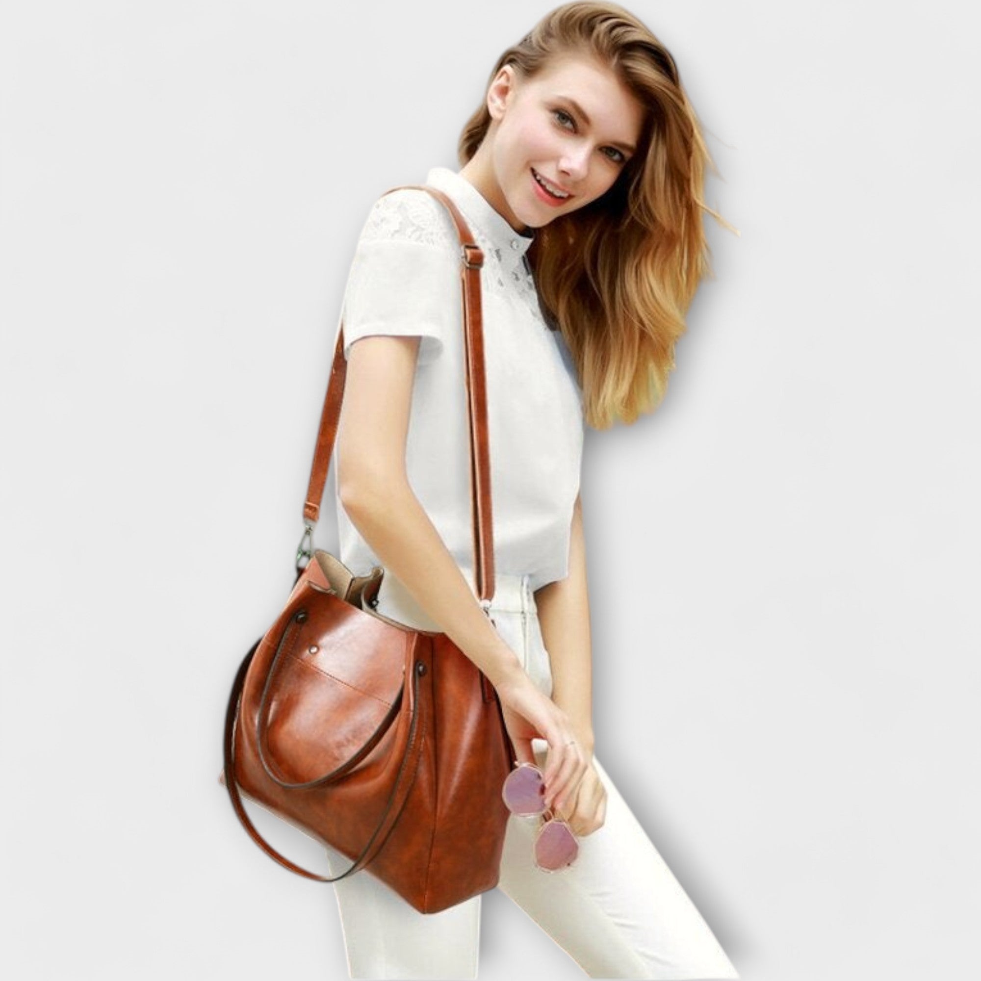 Émilie | Ensemble 3 Pièces Sac & Pochette Élégance Vintage