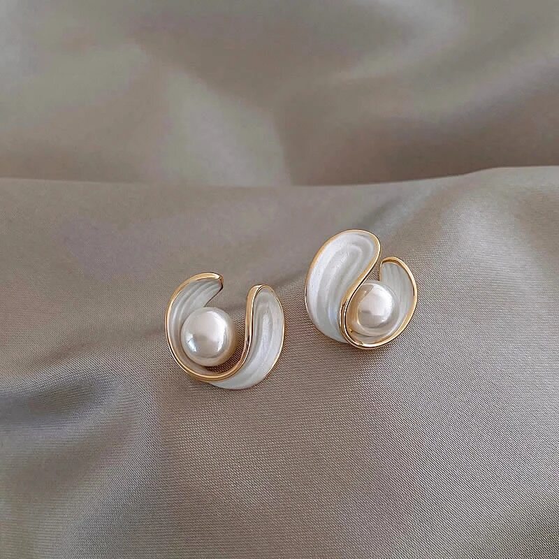 Capucine | Boucles d'Oreilles Perles Enlacées