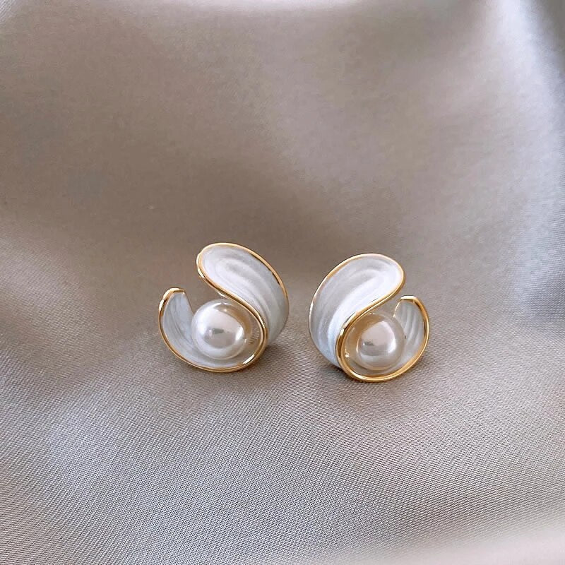 Capucine | Boucles d'Oreilles Perles Enlacées