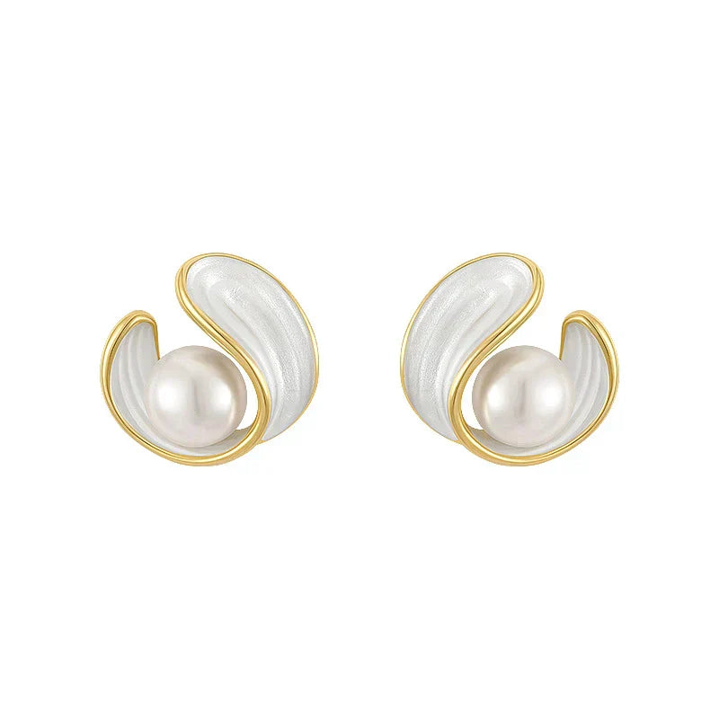 Capucine | Boucles d'Oreilles Perles Enlacées