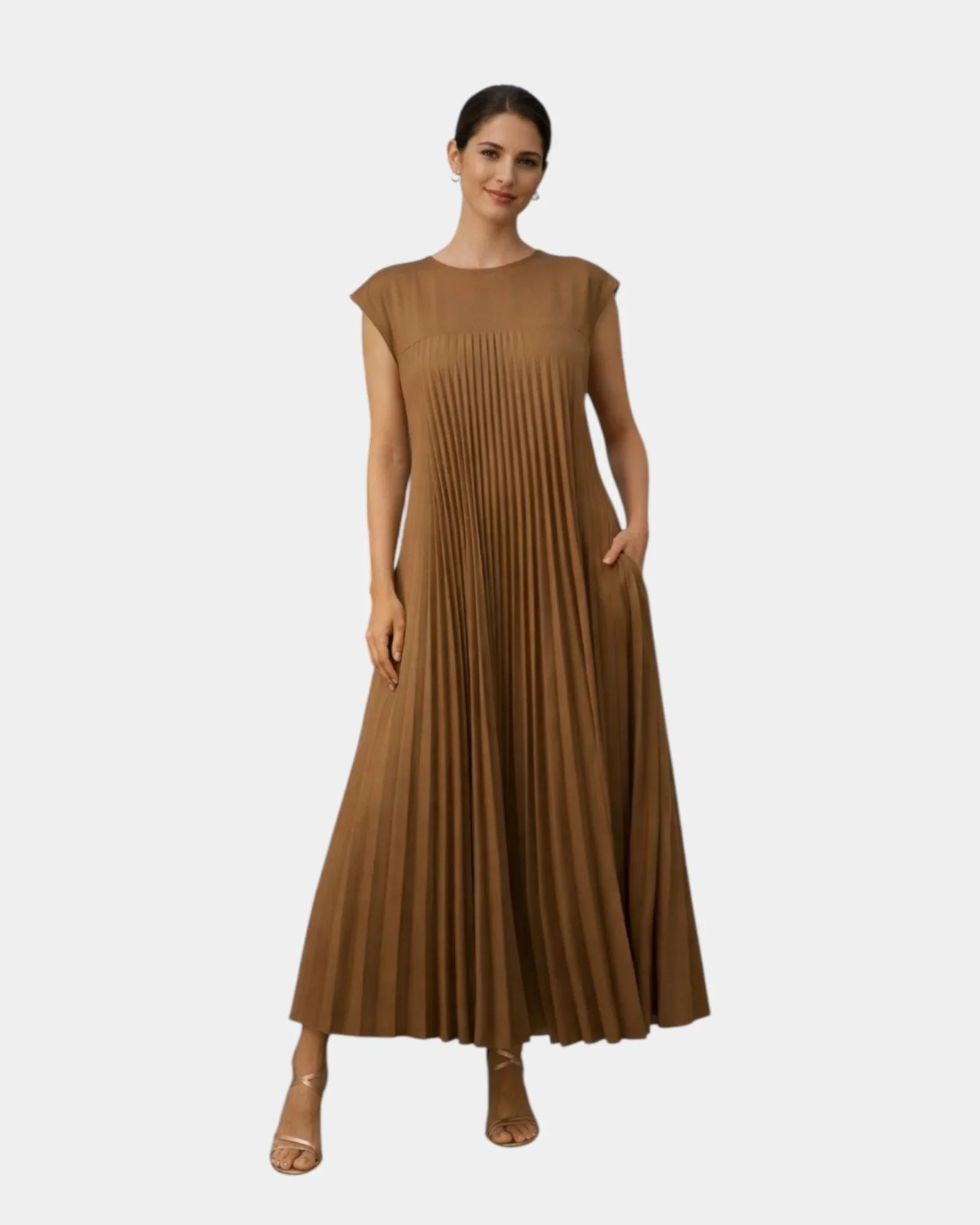 Marianne | Robe Midi Plissée