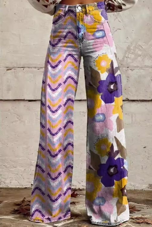 Coralie | Pantalon Patchwork