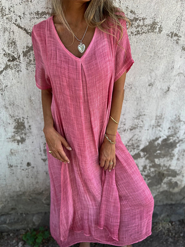 Violette | Robe Midi Décontractée