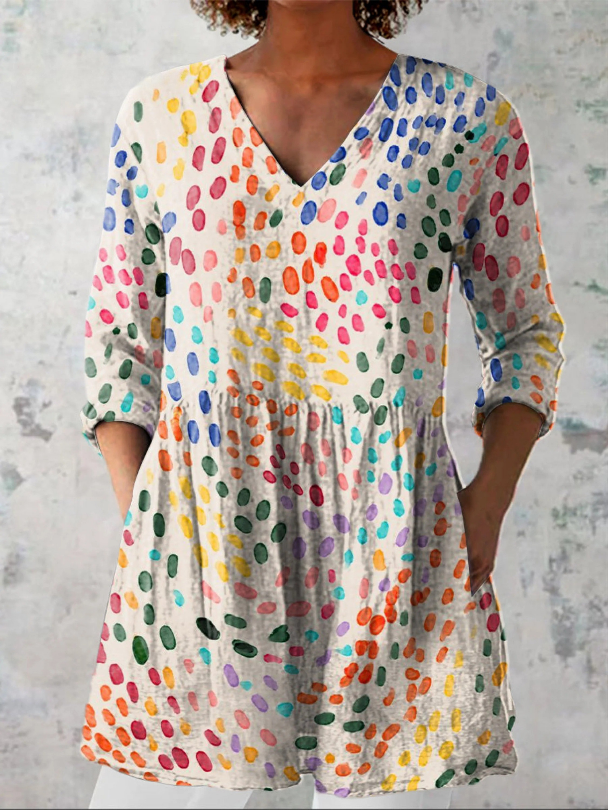 Léa | Blouse Longue Drapée