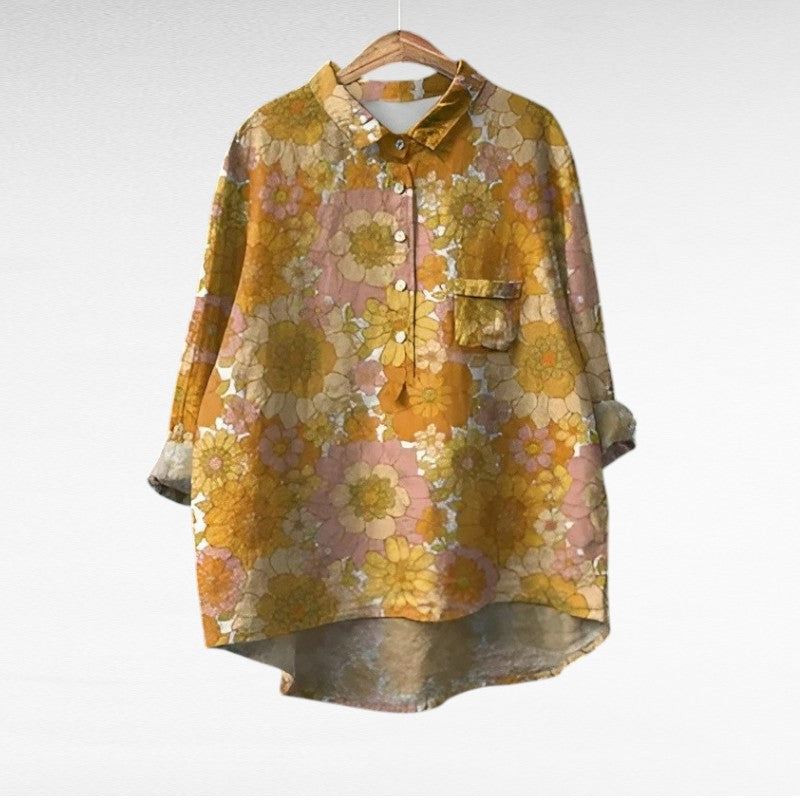 Marjolaine | Blouse Fleurie Rétro