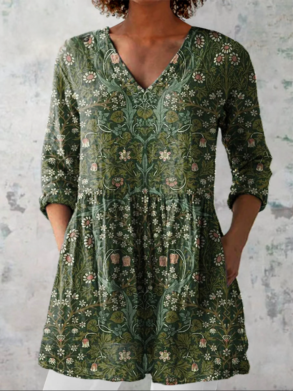 Margot | Blouse Longue Fluide Col en V