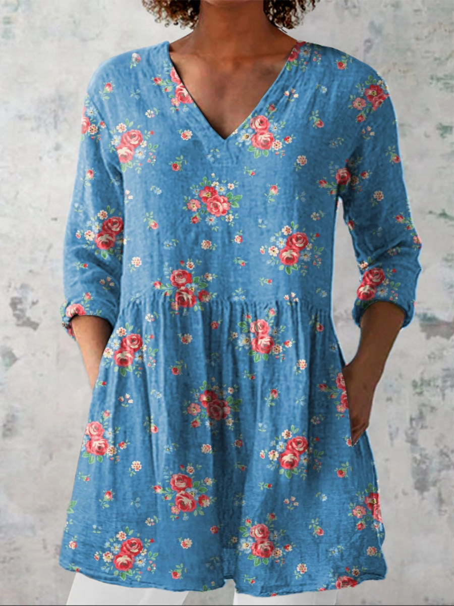Sandrine | Blouse Longue Col V