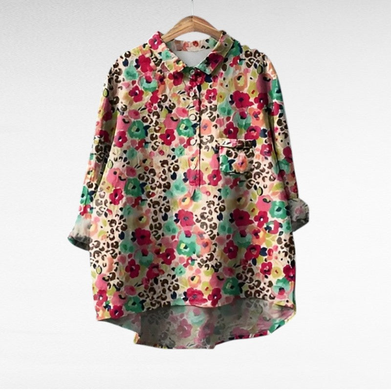 Marjolaine | Blouse Fleurie Rétro