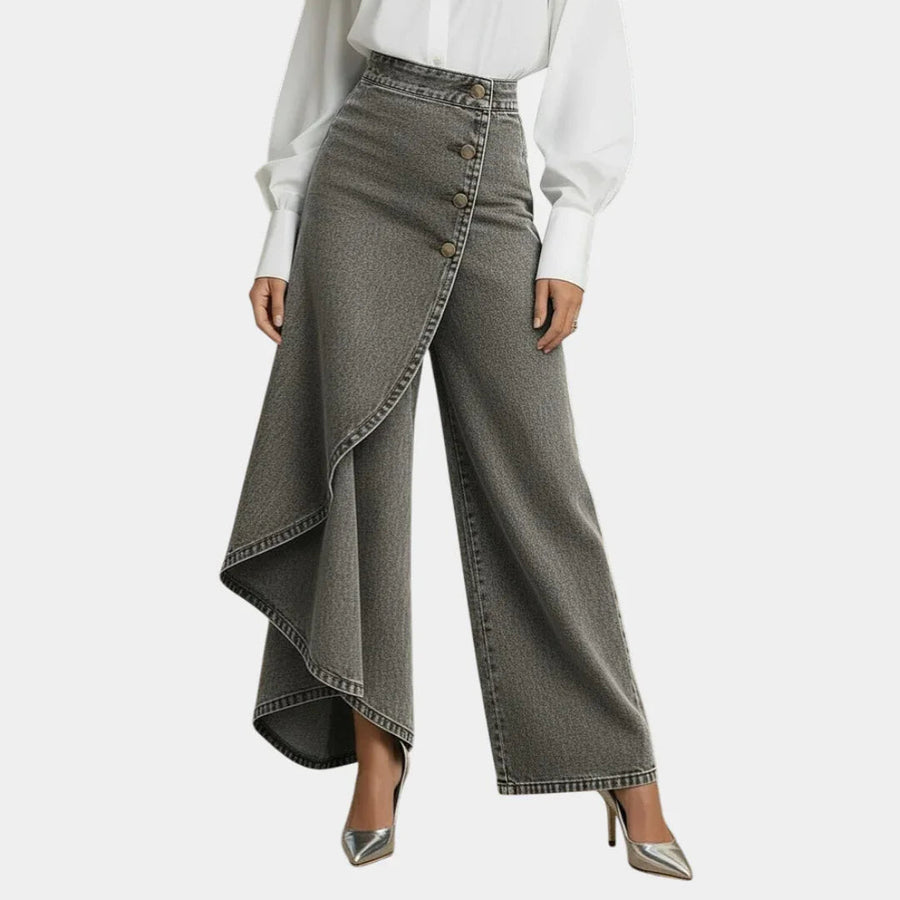 Martina | Jean taille haute à jambes larges