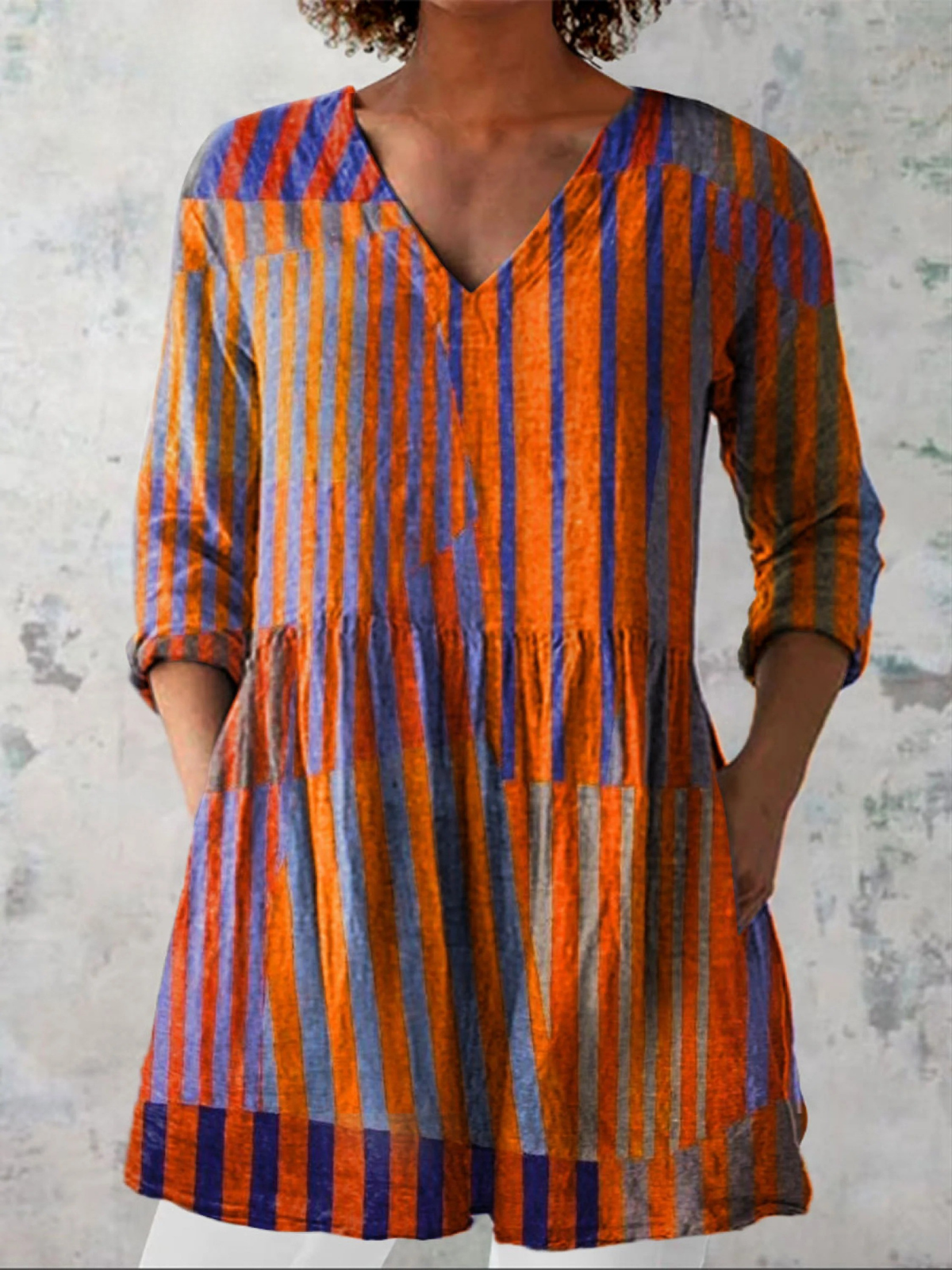 Pauline | Blouse Col V Fluide Lumineuse