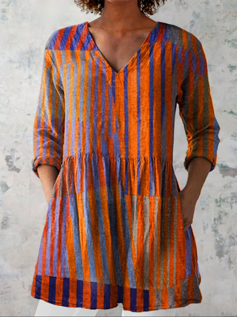 Pauline | Blouse Col V Fluide Lumineuse