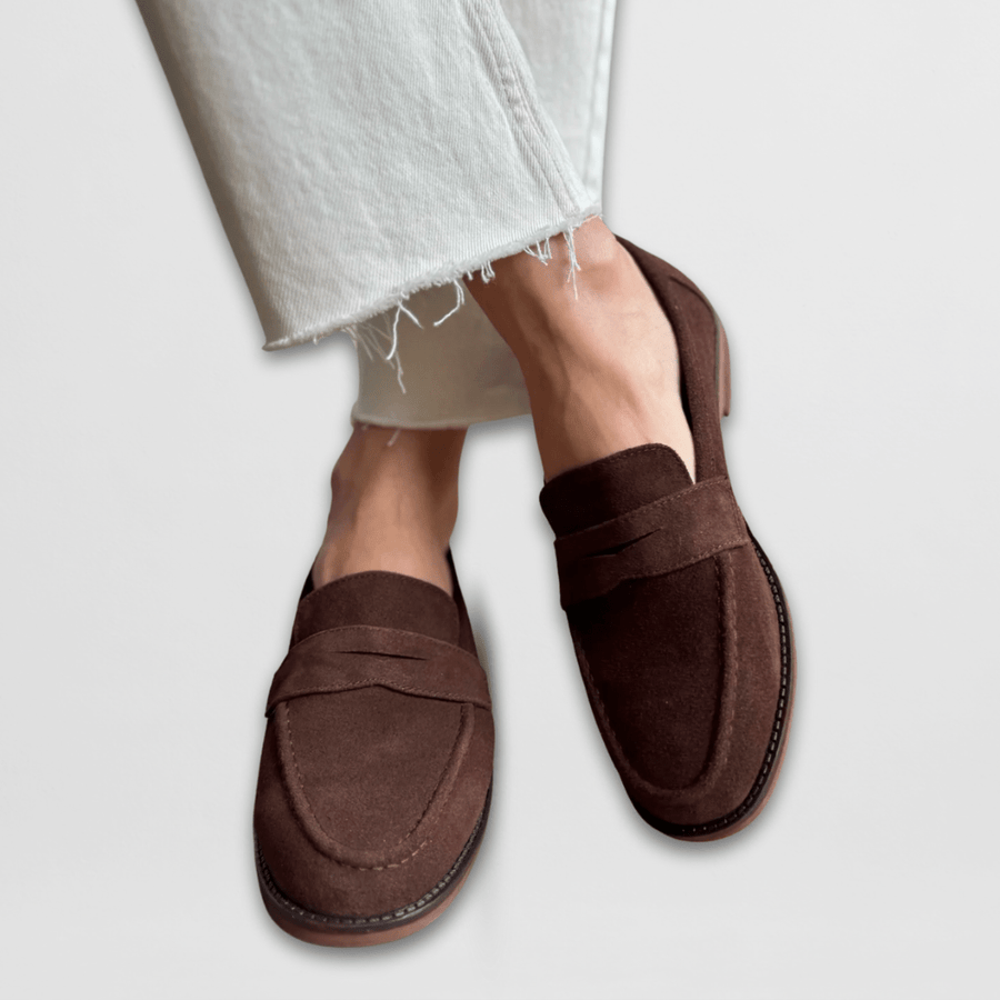 Élise | Mocassins Daim Rétro