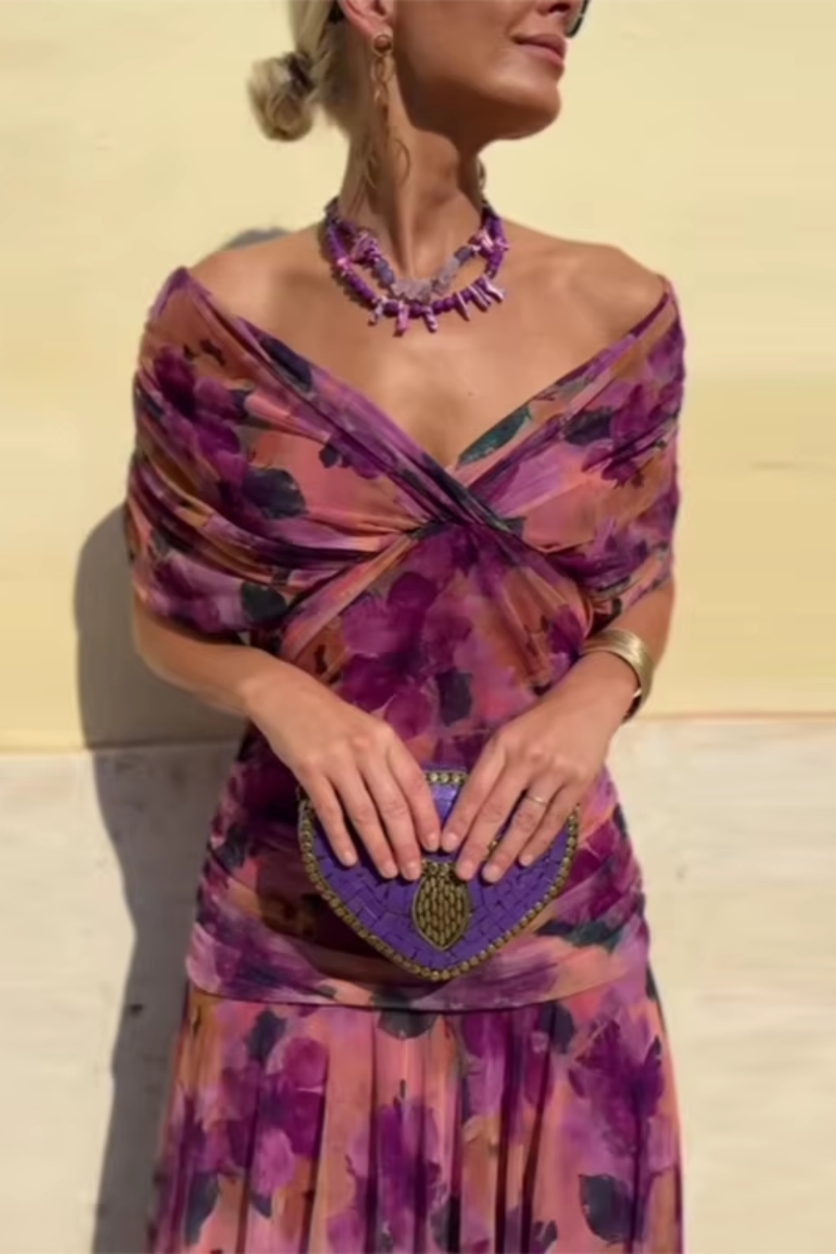 Christine | Robe Longue Fleurie Vaporeuse