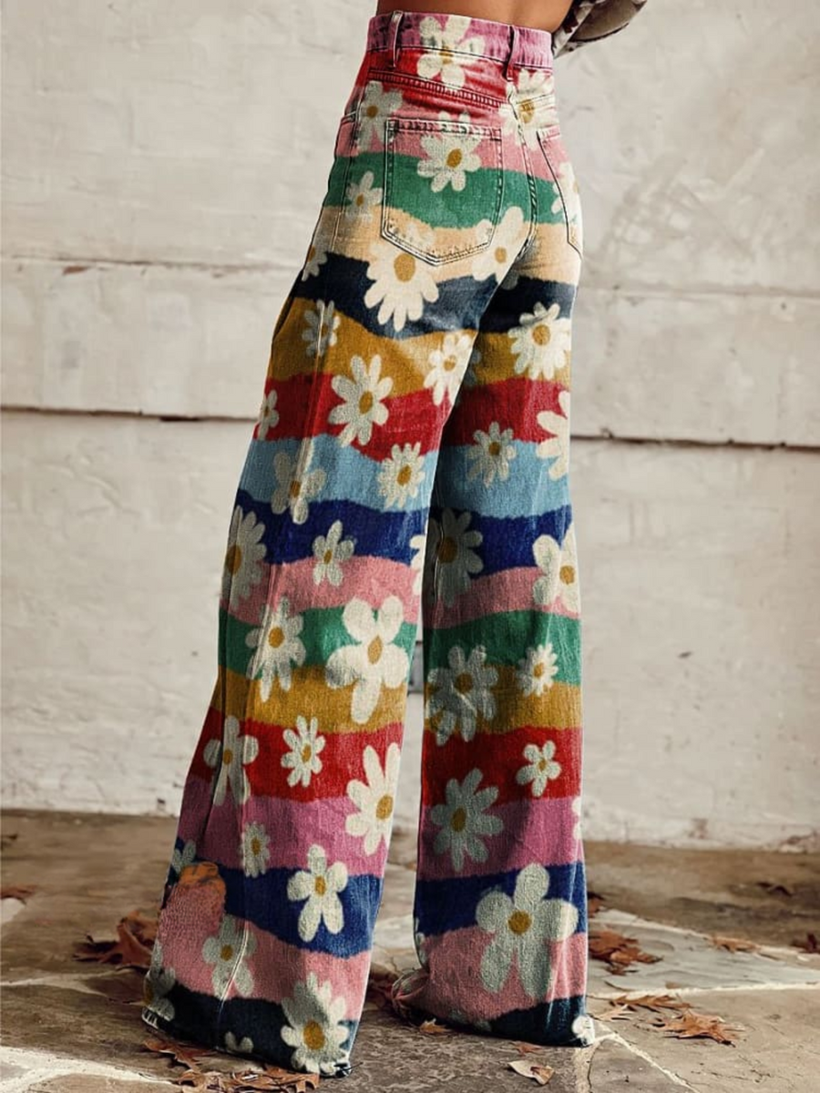 Capucine | Pantalon Fleuri