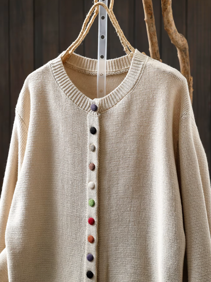 Michèle | Cardigan Boutons Colorés