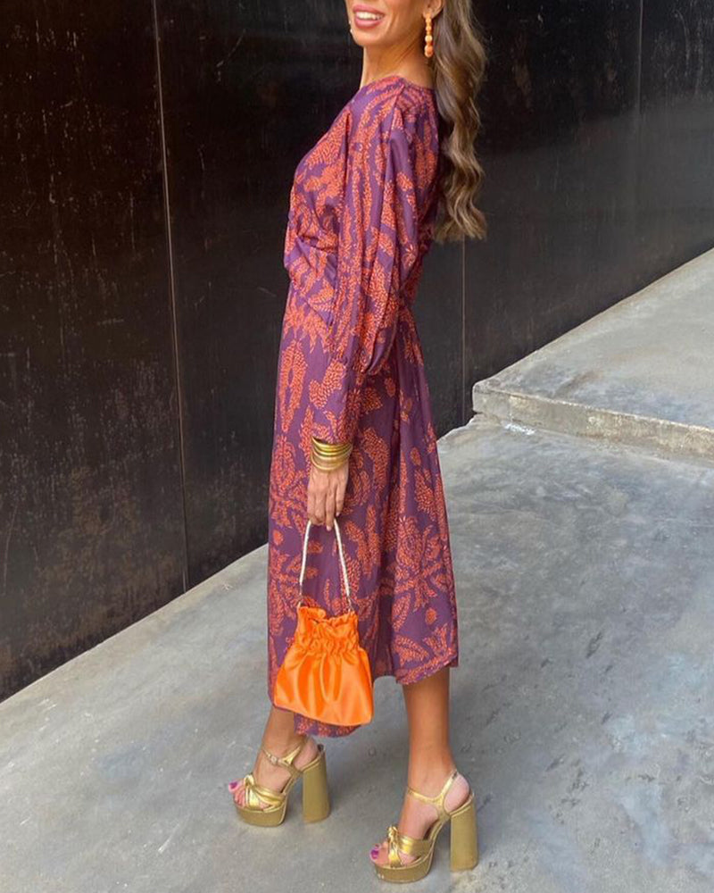 Chloé | Robe Mi-Longue Imprimée